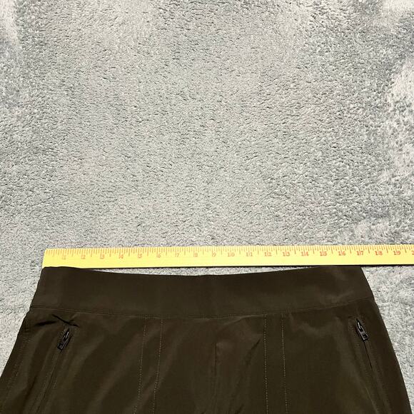 Athleta Pants Womens 14 Tall Chelsea Cargo Gray Zip Pocket Stretch - Picture 8 of 10